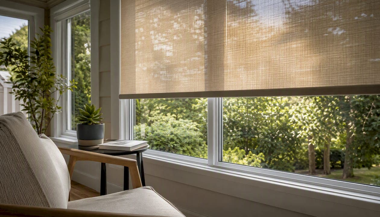 Glare-Reducing Window Shades for Home Offices