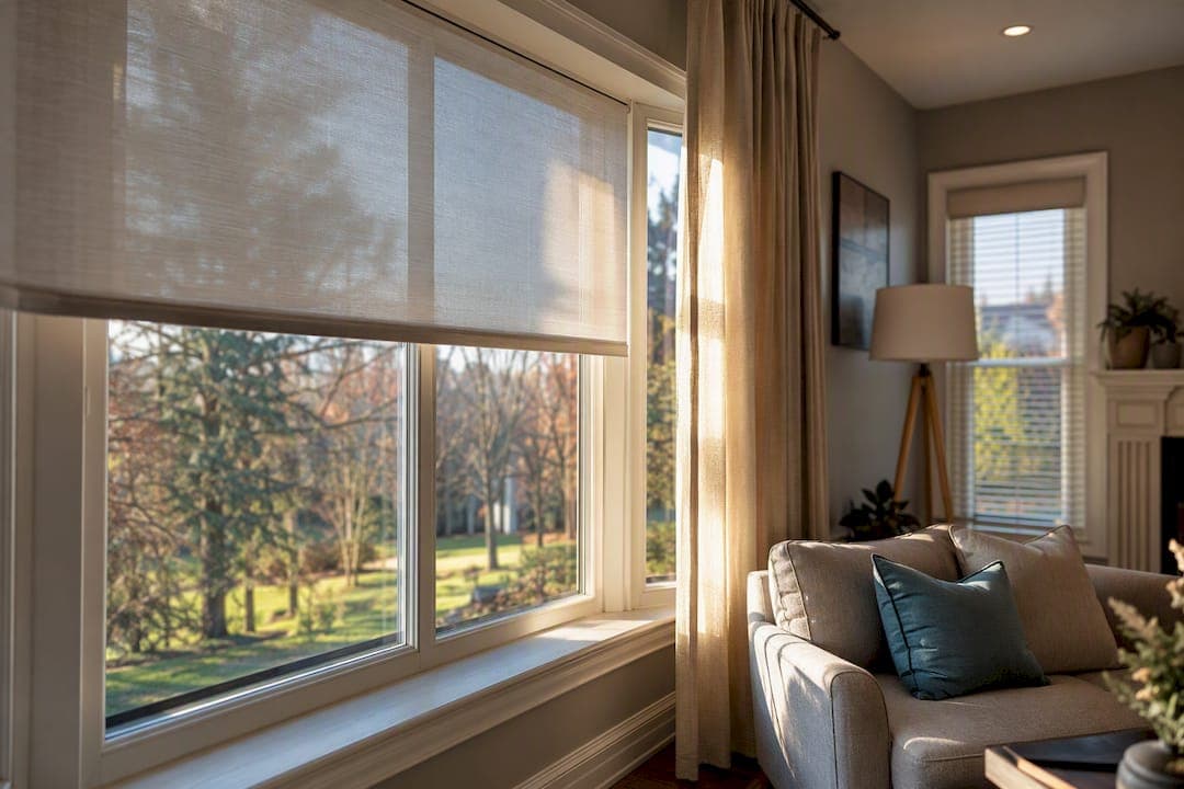 Free In Home Consult: Living Room Window Treatments for Bucks County