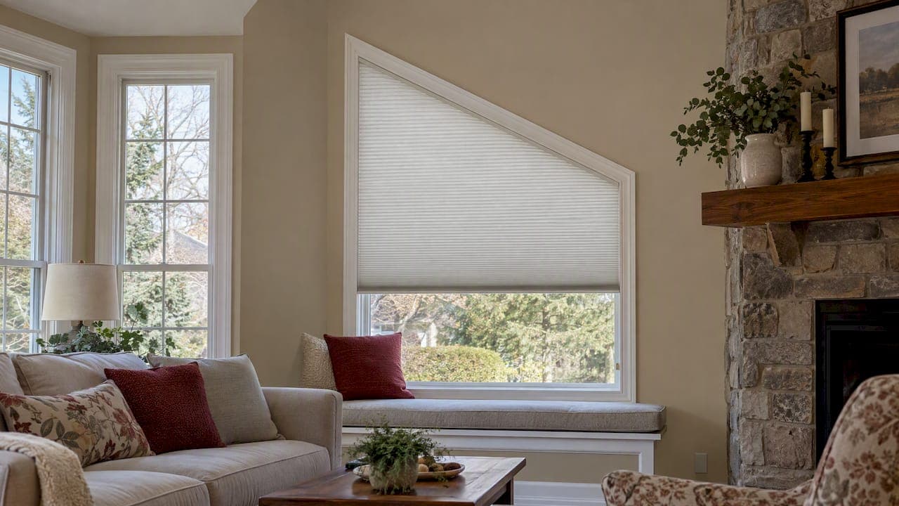 Trapezoid Window Treatments: Options for Angle-Top Windows